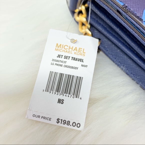 Large phone crossbody michael kors navy floral - Picture 6 of 7